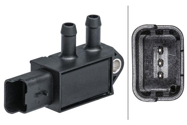 Senzor presiune gaze evacuare DACIA DUSTER (HM_) 1.5 dCi 115 (HMAD) diesel 116 cai HELLA 6PP 009 403-431