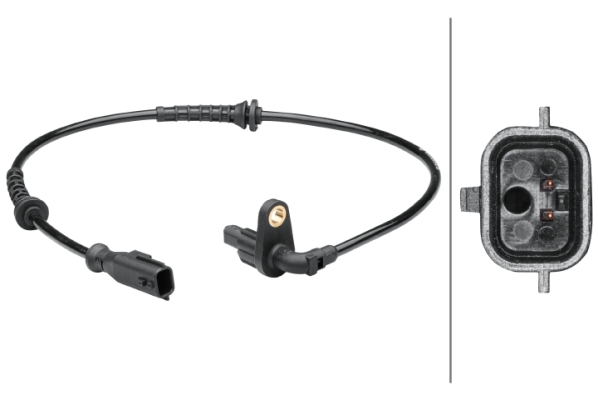 Senzor turatie roata DACIA DUSTER (HM_) 1.3 TCe 150 (HMM3) benzina 150 cai HELLA 6PU 012 679-121