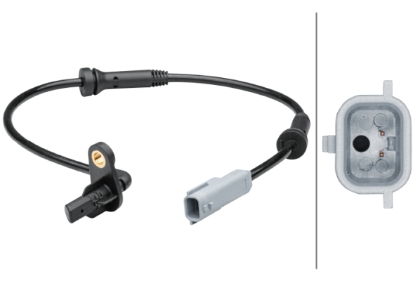 Senzor turatie roata DACIA SANDERO II TCe 90 LPG (B8M1) Benzina/Autogaz (GPL) 90 cai HELLA 6PU 012 679-221