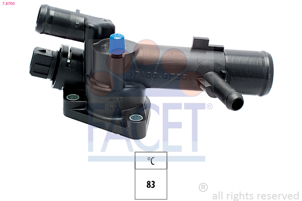 Termostat lichid racire DACIA DUSTER (HS_) 1.5 dCi 4x4 diesel 90 cai FACET 7.8700
