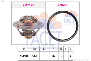 Termostat lichid racire DACIA DUSTER Autoutilitara/SUV 1.6 SCe 115 benzina 115 cai FACET 7.8712