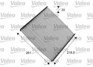 Filtru polen DACIA LOGAN (LS_) 1.5 dCi (LS0K) diesel 68 cai VALEO 715552