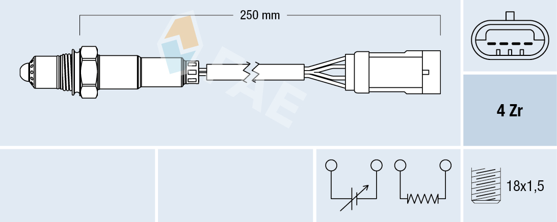 Sonda Lambda DACIA LOGAN pick-up (US_) 1.6 benzina 87 cai FAE 77151