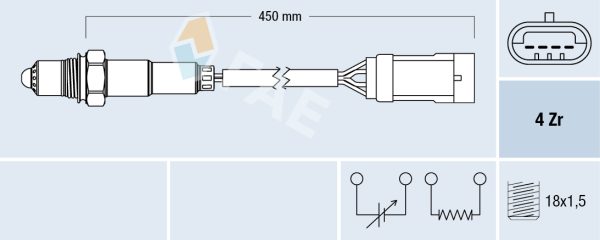Sonda Lambda DACIA LOGAN (LS_) 1.6 (LSOB, LSOD, LSOF, LSOH) benzina 87 cai FAE 77207