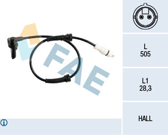 Senzor turatie roata DACIA LOGAN (LS_) 1.2 16V LPG Benzina/Autogaz (GPL) 75 cai FAE 78218