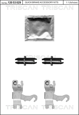 Set reparatie cheie frana DACIA DUSTER (HS_) 1.5 dCi diesel 110 cai TRISCAN 8105 432601