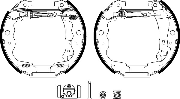 Set saboti frana DACIA SANDERO II 1.2 benzina 75 cai TEXTAR 84069301