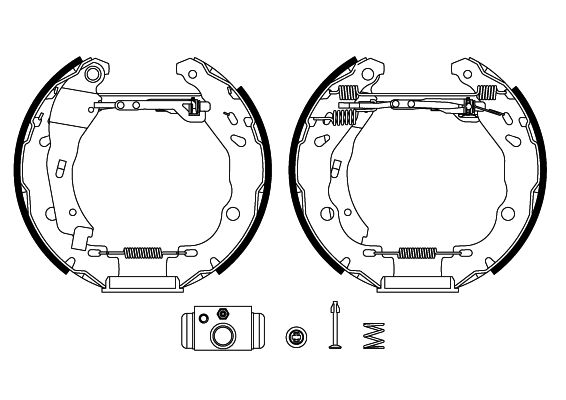 Set saboti frana DACIA LOGAN II 1.2 LPG Benzina/Autogaz (GPL) 75 cai TEXTAR 84083200
