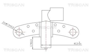 Senzor impulsuri arbore cotit DACIA SANDERO 1.6 Hi-Flex (BS1H) Benzina/Etanol 87 cai TRISCAN 8855 25102