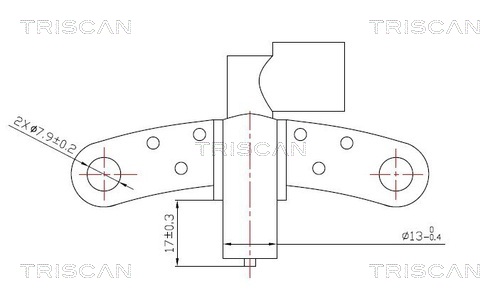 Senzor impulsuri arbore cotit DACIA LOGAN EXPRESS (FS_) 1.6 benzina 87 cai TRISCAN 8855 25102
