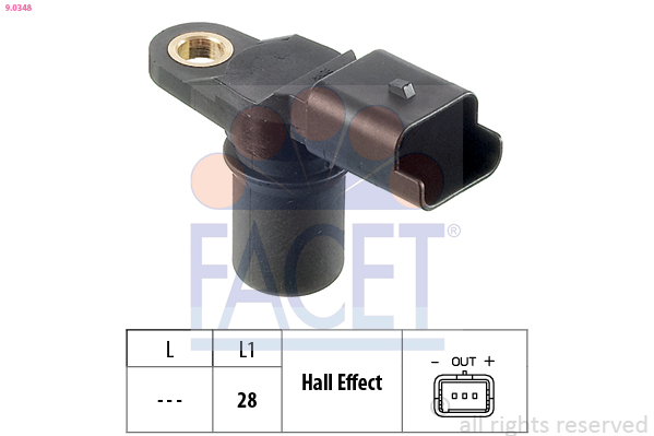 Senzor turatie DACIA LOGAN pick-up (US_) 1.5 dCi (US00, US0J, US0Y) diesel 65 cai FACET 9.0348