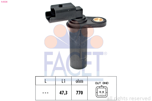 Senzor impulsuri arbore cotit DACIA LOGAN EXPRESS (FS_) 1.5 dCi (FS0K) diesel 68 cai FACET 9.0538