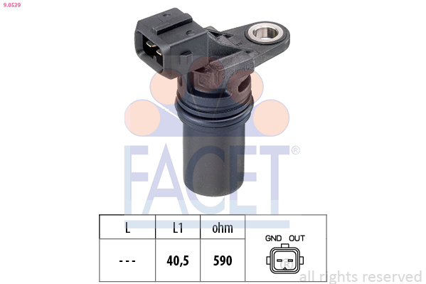 Senzor turatie DACIA DUSTER Autoutilitara/SUV 1.5 dCi 4x4 diesel 109 cai FACET 9.0539