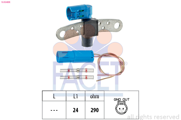 Senzor impulsuri arbore cotit DACIA LOGAN (LS_) 1.4 MPI LPG (LS0C) Benzina/Autogaz (GPL) 75 cai FACET 9.0540K