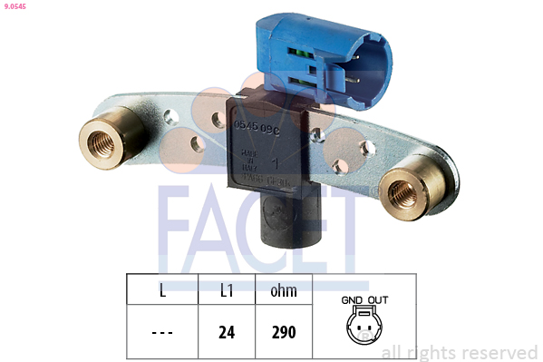 Senzor impulsuri arbore cotit DACIA LOGAN (LS_) 1.6 16V (LS09, LS0L, LS0M, LS0P, LS0V, LS18, LS1S, LS1V,... benzina 105 cai FACET 9.0545