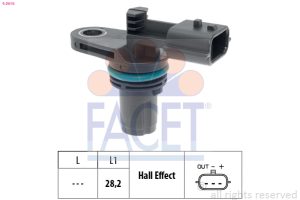 Senzor impulsuri arbore cotit DACIA DUSTER (HM_) 1.2 TCe 125 4x4 (HMMA) benzina 125 cai FACET 9.0616