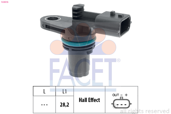 Senzor impulsuri arbore cotit DACIA DUSTER (HM_) 1.2 TCe 125 (HMMA) benzina 125 cai FACET 9.0616