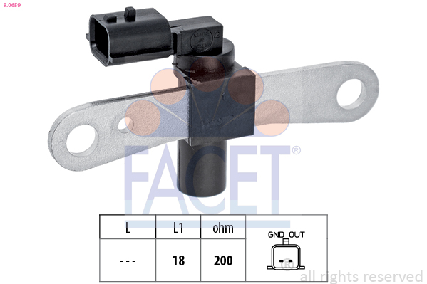 Senzor impulsuri arbore cotit DACIA LODGY (JS_) 1.6 benzina 83 cai FACET 9.0659