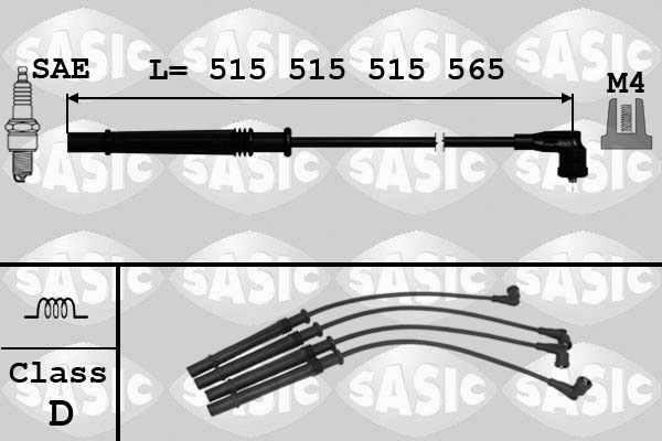 Set cablaj aprindere DACIA LOGAN MCV II 1.2 benzina 73 cai SASIC 9284012