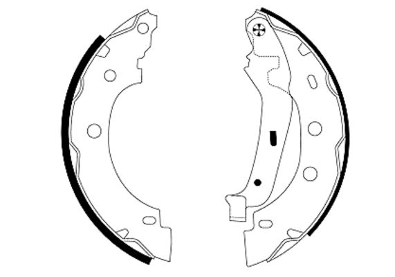 Set saboti frana DACIA LOGAN (LS_) 1.6 (LSOB, LSOD, LSOF, LSOH) benzina 87 cai TEXTAR 91052800