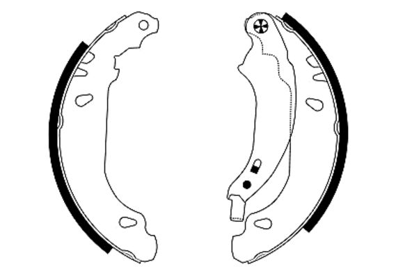 Set saboti frana DACIA LOGAN (LS_) 1.6 16V Flexifuel Benzina/Etanol 105 cai TEXTAR 91053700