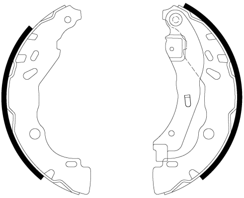 Set saboti frana DACIA LOGAN II 1.5 Blue dCi 95 (L8JL) diesel 95 cai TEXTAR 91083200