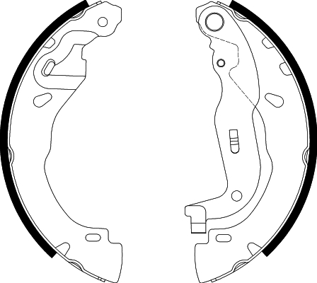 Set saboti frana DACIA SANDERO III 1.0 SCe 65 benzina 67 cai TEXTAR 91088500