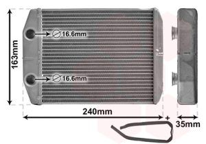 Schimbator caldura incalzire habitaclu DACIA LODGY (JS_) 1.2 TCe (JSAY, JSM0) benzina 115 cai VAN WEZEL 15006014