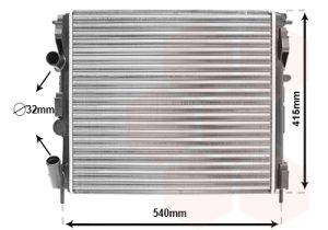 Radiator racire motor DACIA LOGAN pick-up (US_) 1.4 benzina 75 cai VAN WEZEL 43002270