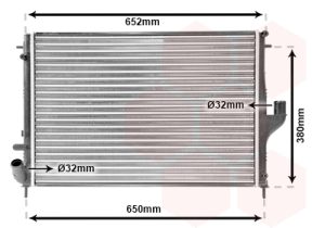 Radiator racire motor DACIA SANDERO 1.5 dCi diesel 65 cai VAN WEZEL 43002478