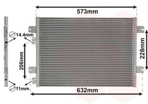Condensator climatizare DACIA LOGAN (LS_) 1.5 dCi (LS0K) diesel 68 cai VAN WEZEL 43005317