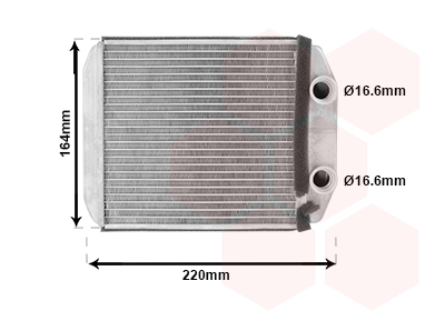 Schimbator caldura incalzire habitaclu DACIA SANDERO II TCe 90 (B8M1, B8MA, B8AC) benzina 90 cai VAN WEZEL 43016701