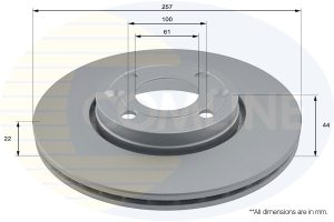Disc frana DACIA LODGY (JS_) 1.6 LPG (JSNB) Benzina/Autogaz (GPL) 109 cai COMLINE ADC1597V