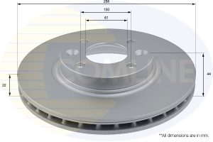 Disc frana DACIA LOGAN MCV II TCe 90 (K8M1, K8MA, K8AC) benzina 90 cai COMLINE ADC2719V