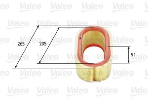 Filtru aer DACIA LOGAN pick-up (US_) 1.4 benzina 75 cai VALEO 585647