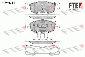 Placute frana DACIA LOGAN EXPRESS (FS_) 1.5 dCi (FS0Y, FS00, FS0J) diesel 65 cai FTE 9010848