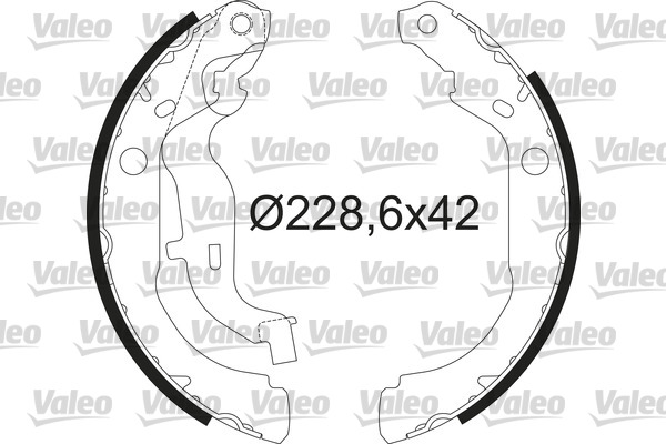 Set saboti frana DACIA DUSTER (HS_) 1.5 dCi 4x4 diesel 90 cai VALEO 564210