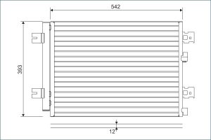 Condensator climatizare DACIA SANDERO 1.4 MPI LPG Benzina/Autogaz (GPL) 72 cai VALEO 814077