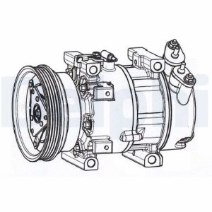 Compresor climatizare DACIA LOGAN EXPRESS (FS_) 1.4 benzina 75 cai DELPHI CS20533