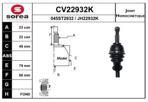 Cap planetara DACIA SANDERO II TCe 90 LPG (B8M1) Benzina/Autogaz (GPL) 90 cai EAI CV22932K