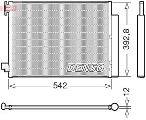 Condensator climatizare DACIA DOKKER microbus (KE_) 1.2 TCe (KEM0, KEAY) benzina 115 cai DENSO DCN37004