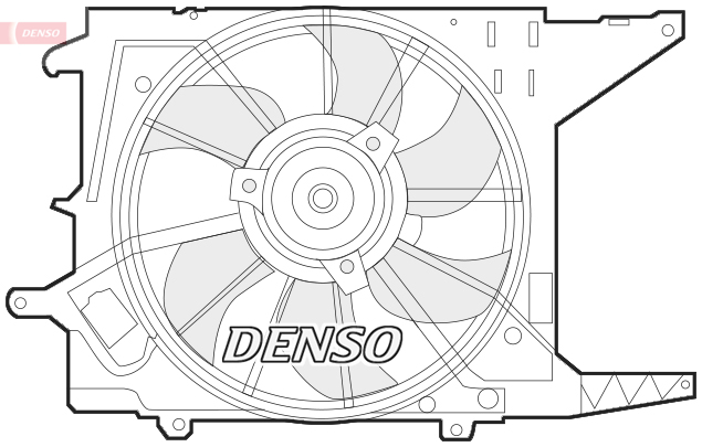 Ventilator radiator DACIA LOGAN (LS_) 1.5 dCi (LS0K) diesel 68 cai DENSO DER37003
