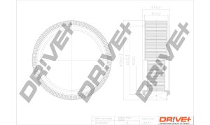 Filtru aer DACIA LOGAN EXPRESS (FS_) 1.6 LPG Benzina/Autogaz (GPL) 84 cai DRIVE DP1110.10.0015