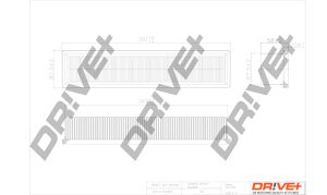 Filtru aer DACIA SANDERO 1.2 16V LPG Benzina/Autogaz (GPL) 75 cai DRIVE DP1110.10.0097