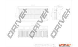 Filtru aer DACIA LOGAN MCV II 1.0 LPG (K8ML) Benzina/Autogaz (GPL) 101 cai DRIVE DP1110.10.0546