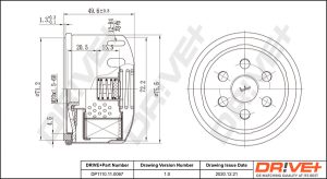 Filtru ulei DACIA SANDERO 1.6 LPG Benzina/Autogaz (GPL) 87 cai DRIVE DP1110.11.0067