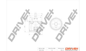 Filtru ulei DACIA SANDERO III 1.0 SCe 65 benzina 67 cai DRIVE DP1110.11.0109