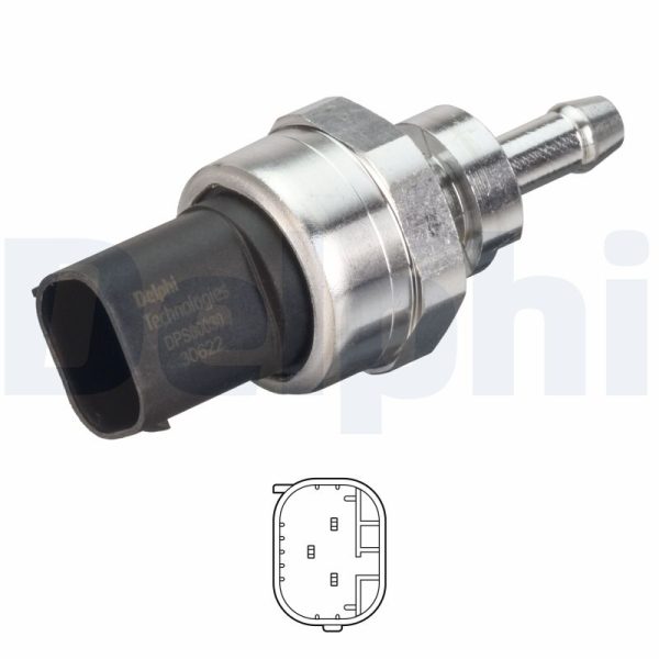 Senzor presiune gaze evacuare DACIA DUSTER (HS_) 1.5 dCi diesel 109 cai DELPHI DPS00030-12B1