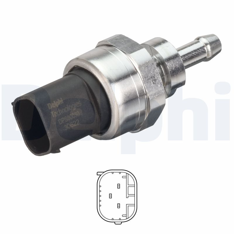 Senzor presiune gaze evacuare DACIA DUSTER (HS_) 1.5 dCi 4x4 diesel 109 cai DELPHI DPS00030-12B1