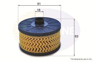 Filtru ulei DACIA SANDERO II TCe 90 (B8M1, B8MA, B8AC) benzina 90 cai COMLINE EOF262